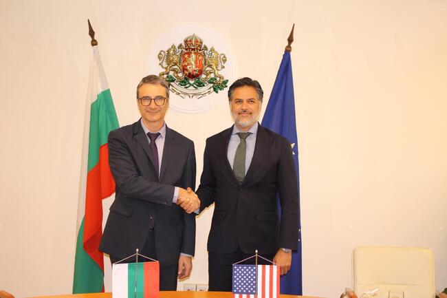Министерство на енергетиката: Министър Трайков се срещна в София със специалния пратеник на САЩ за глобална енергийна интеграция към Департамента по енергетика