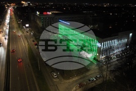 Българска телеграфна агенция - Първа пролет - фасада - осветяване