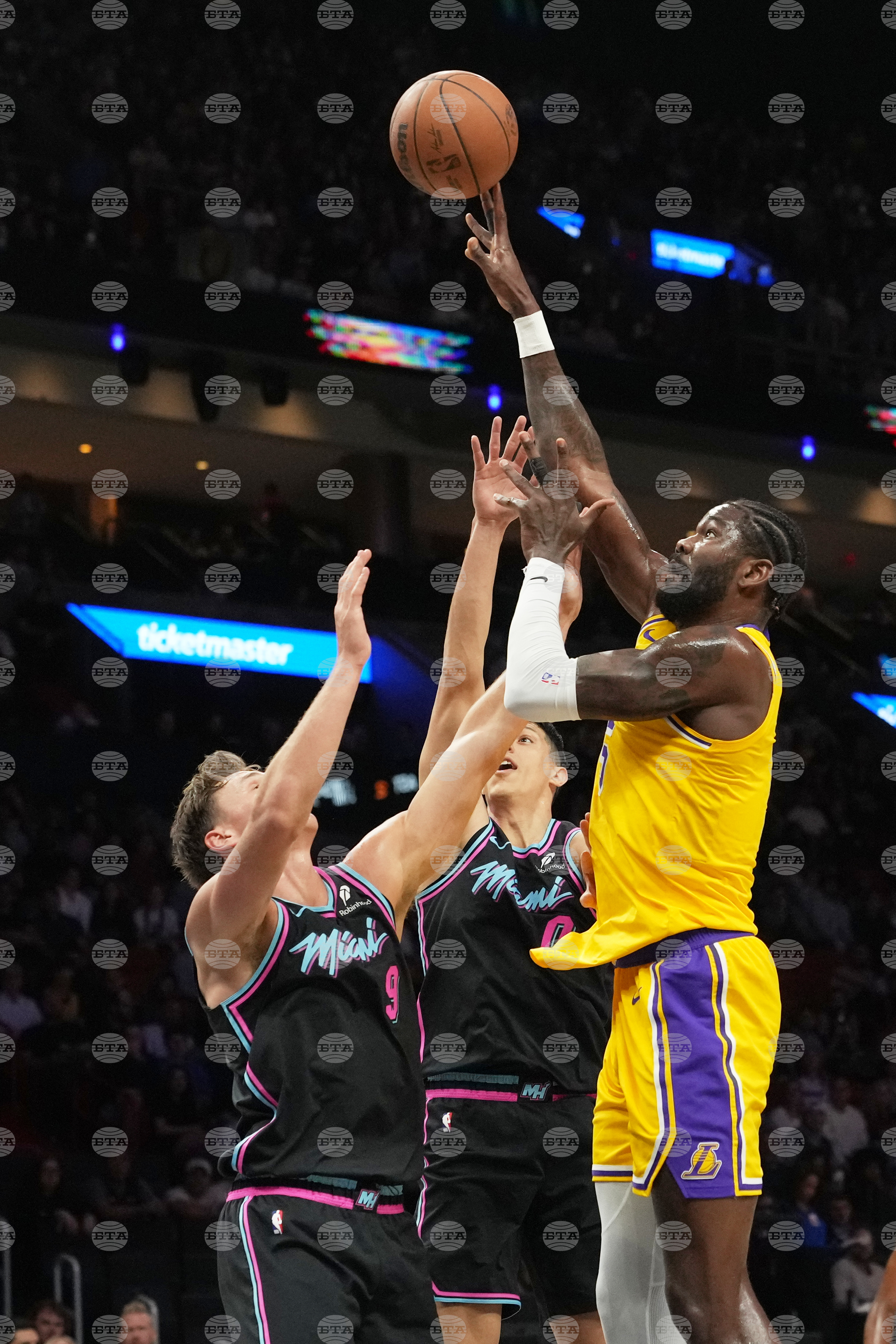 Lakers Heat Basketball