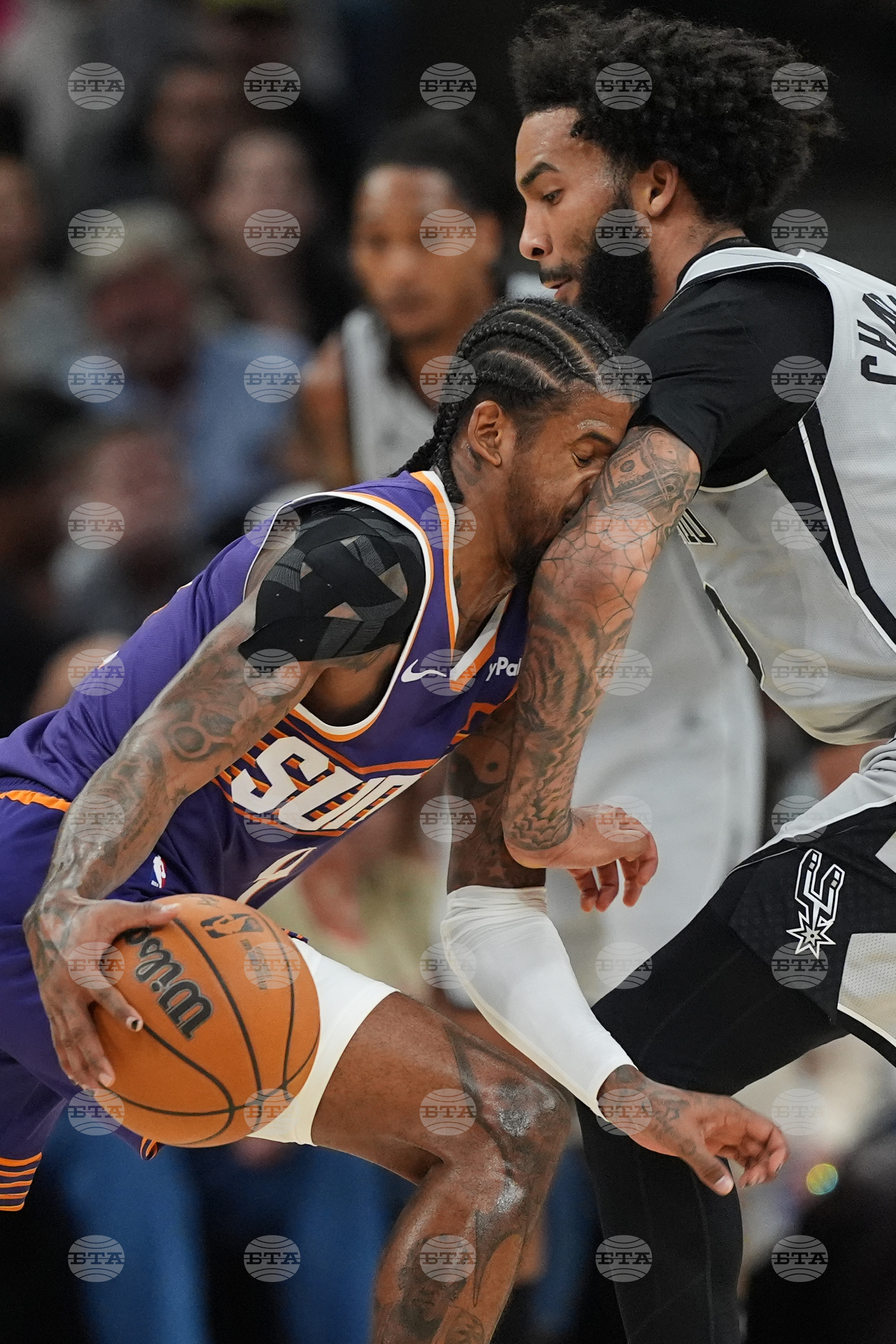 APTOPIX Suns Spurs Basketball