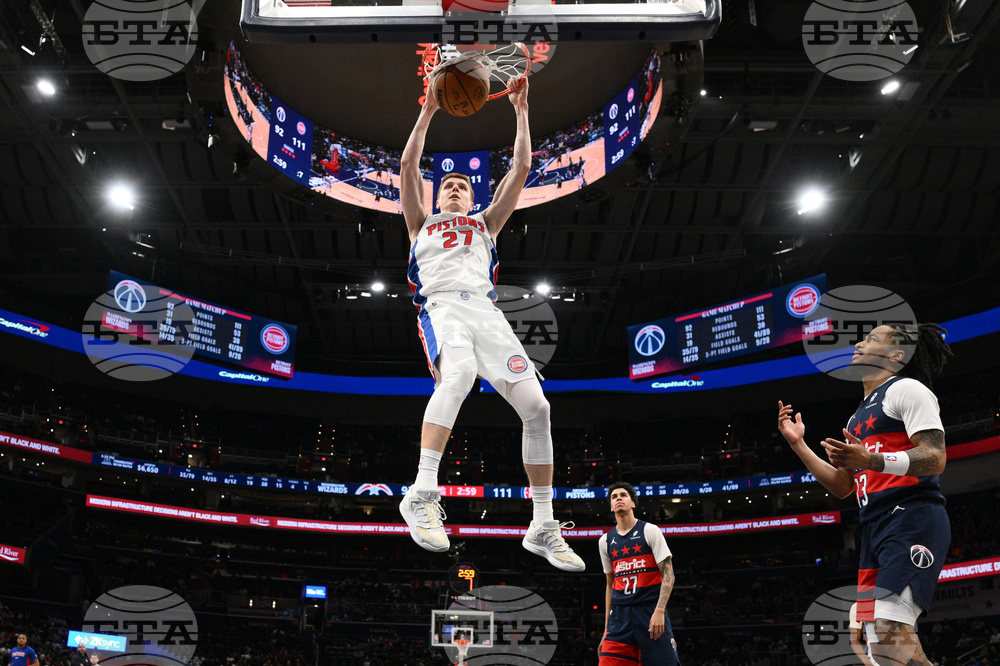 Pistons Wizards Basketball