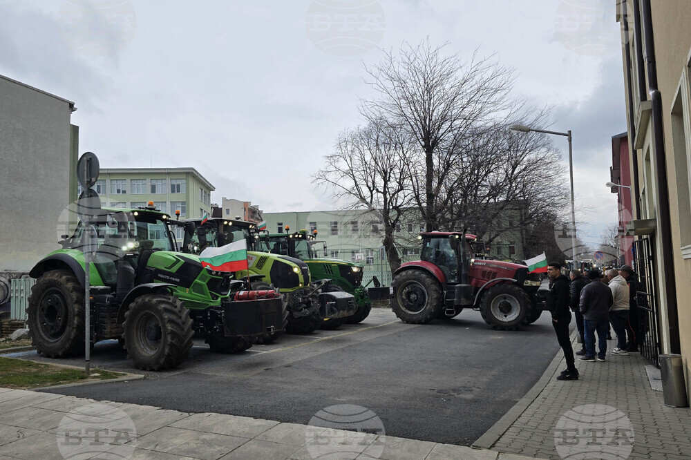 Сливен - земеделци - протест