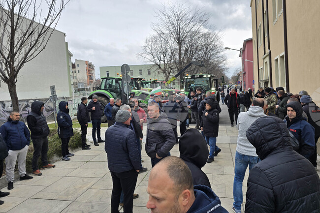 Сливен - земеделци - протест