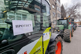 Сливен - земеделци - протест