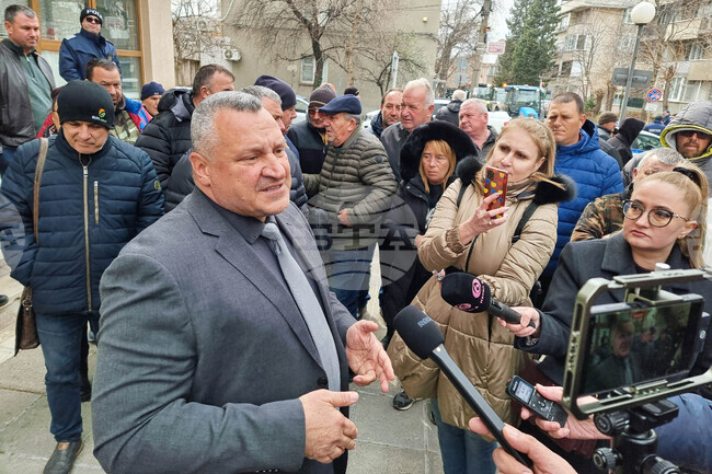 Сливен - земеделци - протест