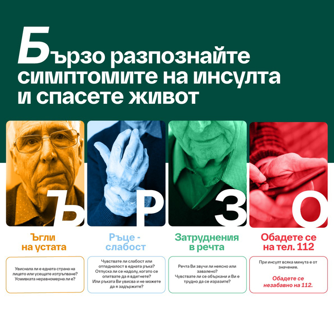 Министерство на здравеопазването: Инсулт е новата рубрика в „Здравната библиотека“ на еЗдраве