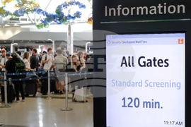 APTOPIX Travel Delays
