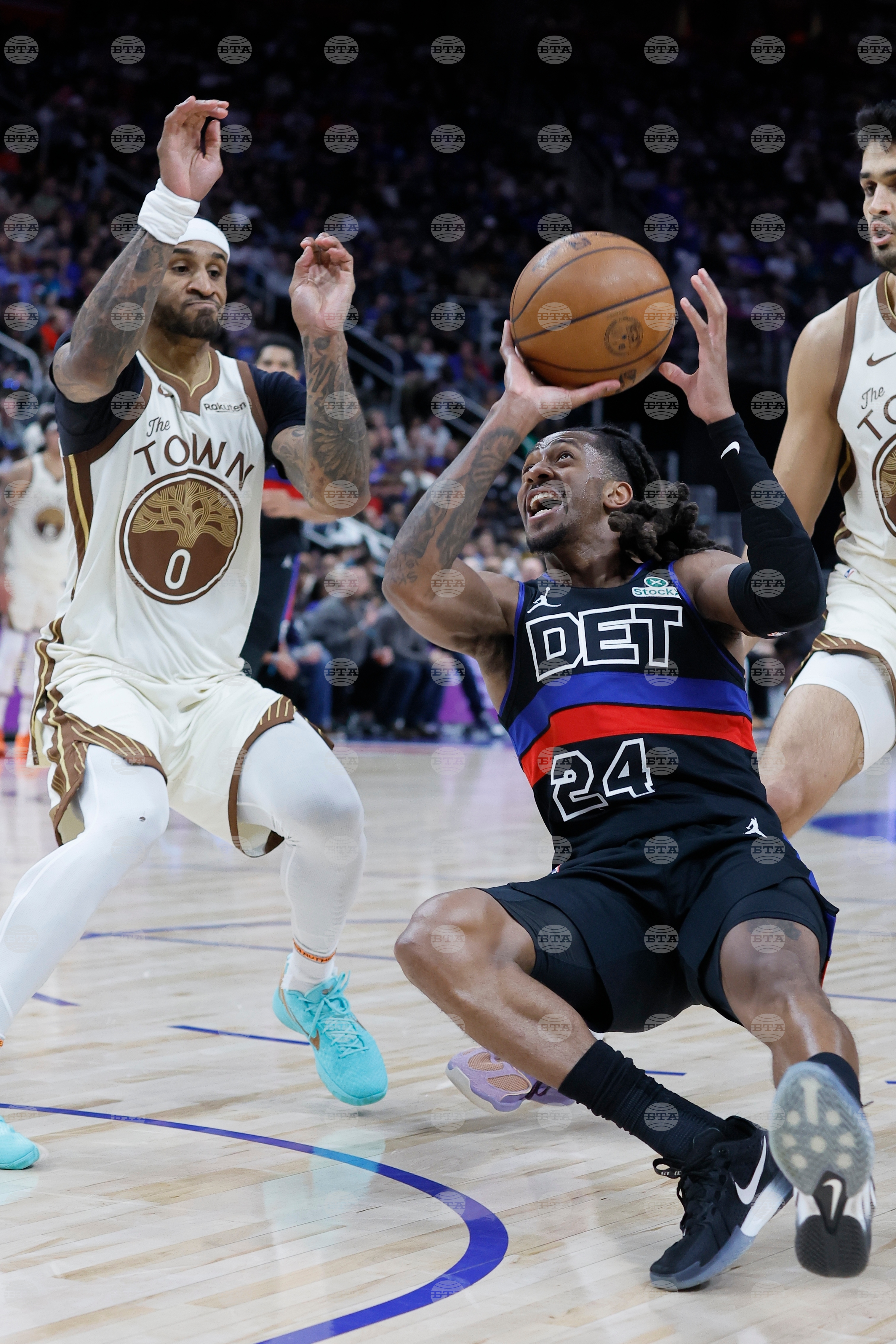 Warriors Pistons Basketball