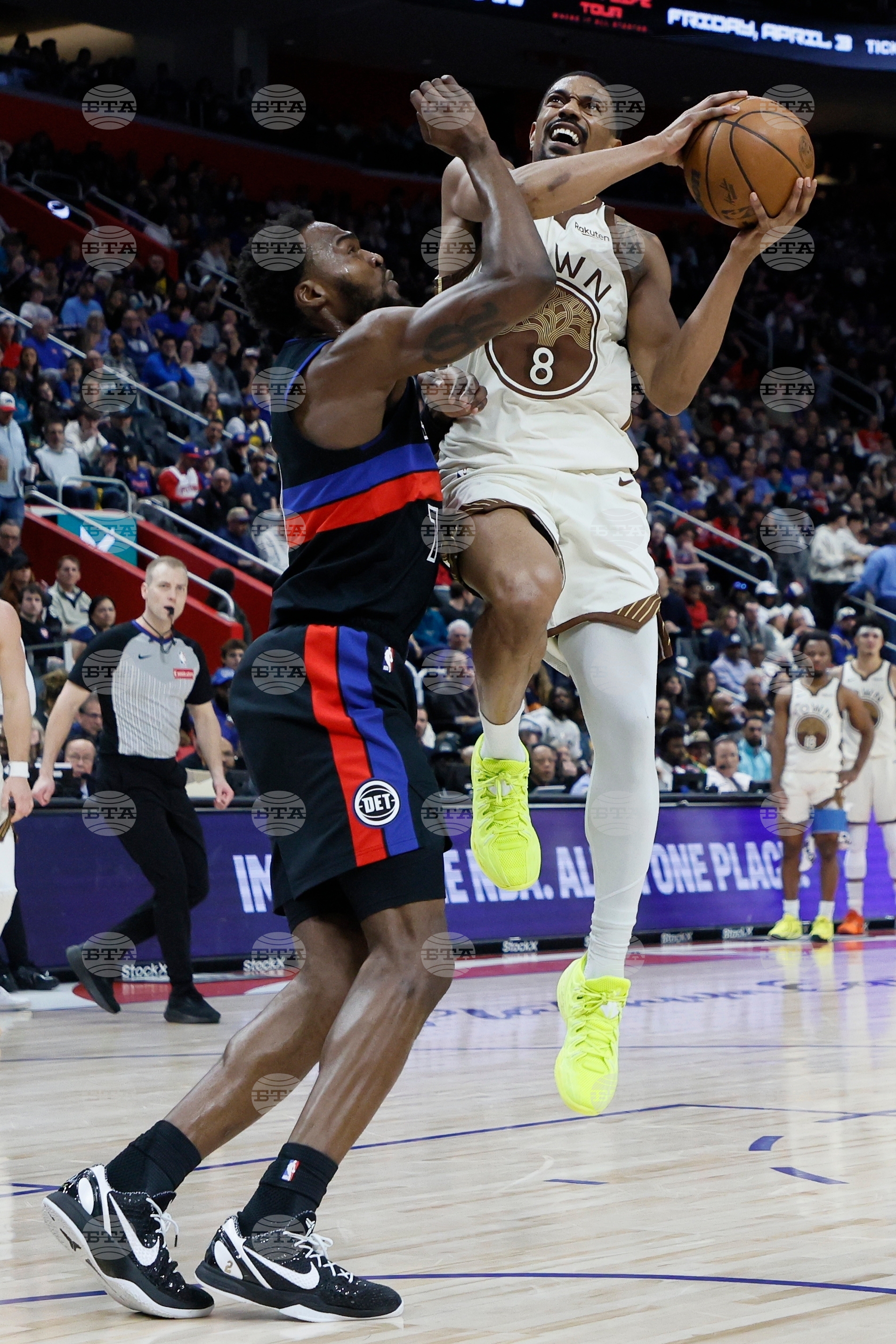 Warriors Pistons Basketball