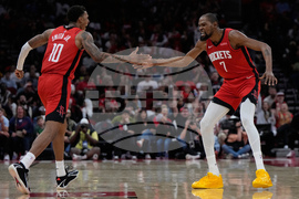 APTOPIX Hawks Rockets Basketball
