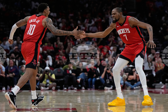 APTOPIX Hawks Rockets Basketball