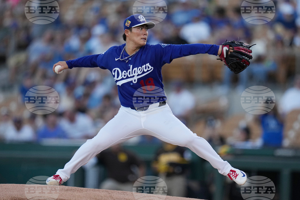 Padres Dodgers Spring Baseball