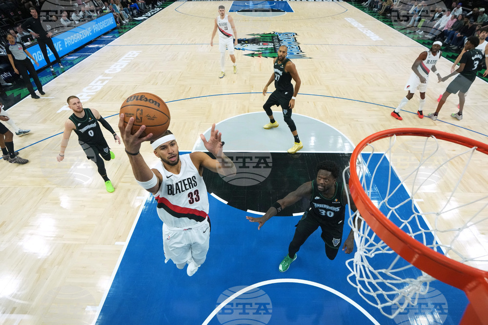 Trail Blazers Timberwolves Basketball