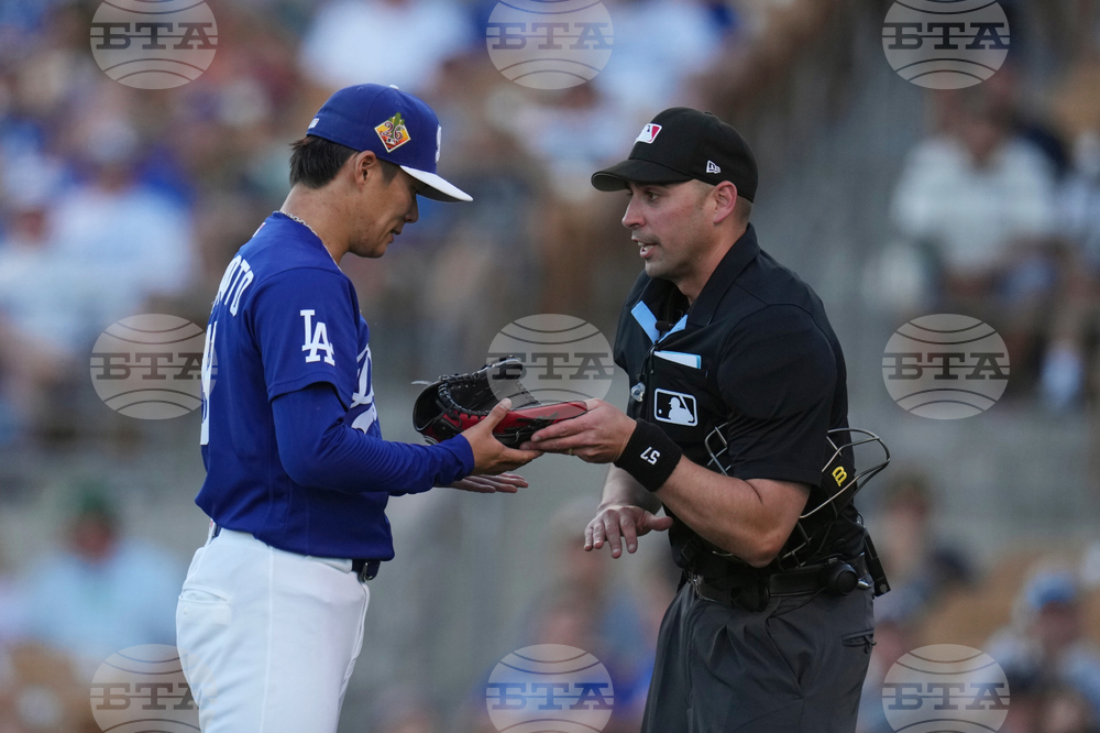 Padres Dodgers Spring Baseball