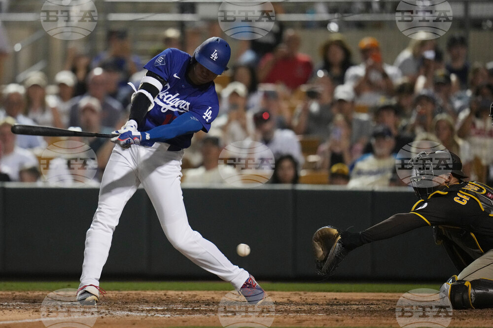 Padres Dodgers Spring Baseball