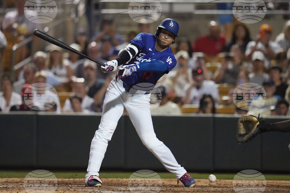 Padres Dodgers Spring Baseball