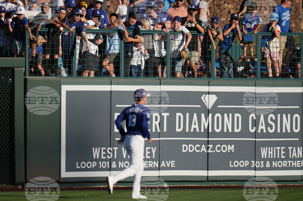 Padres Dodgers Spring Baseball