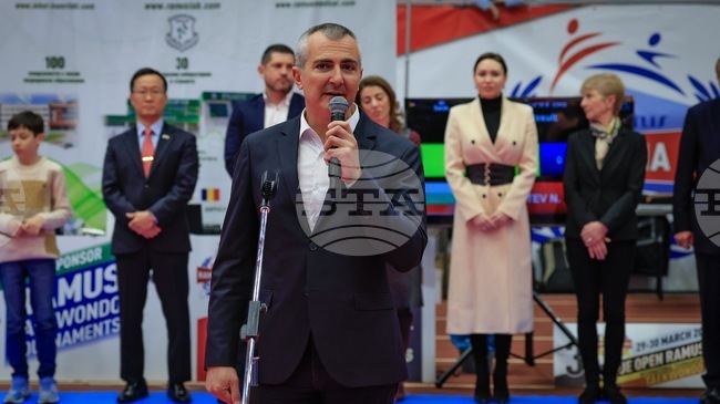 Министър Димитър Илиев откри турнира по таекуондо „Рамус София Оупън“ 2026