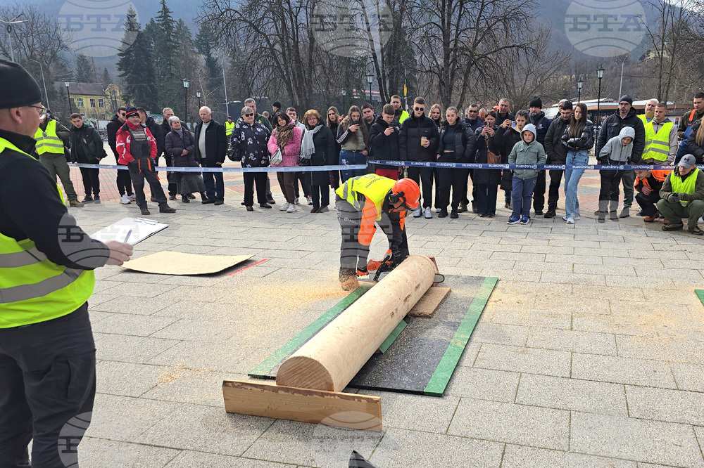 Тетевен - млад дървосекач - международно състезание