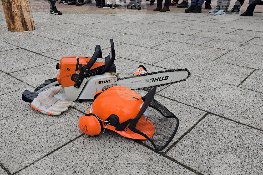 Тетевен - млад дървосекач - международно състезание