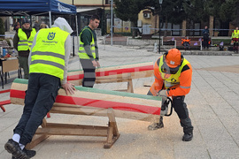 Тетевен - млад дървосекач - международно състезание