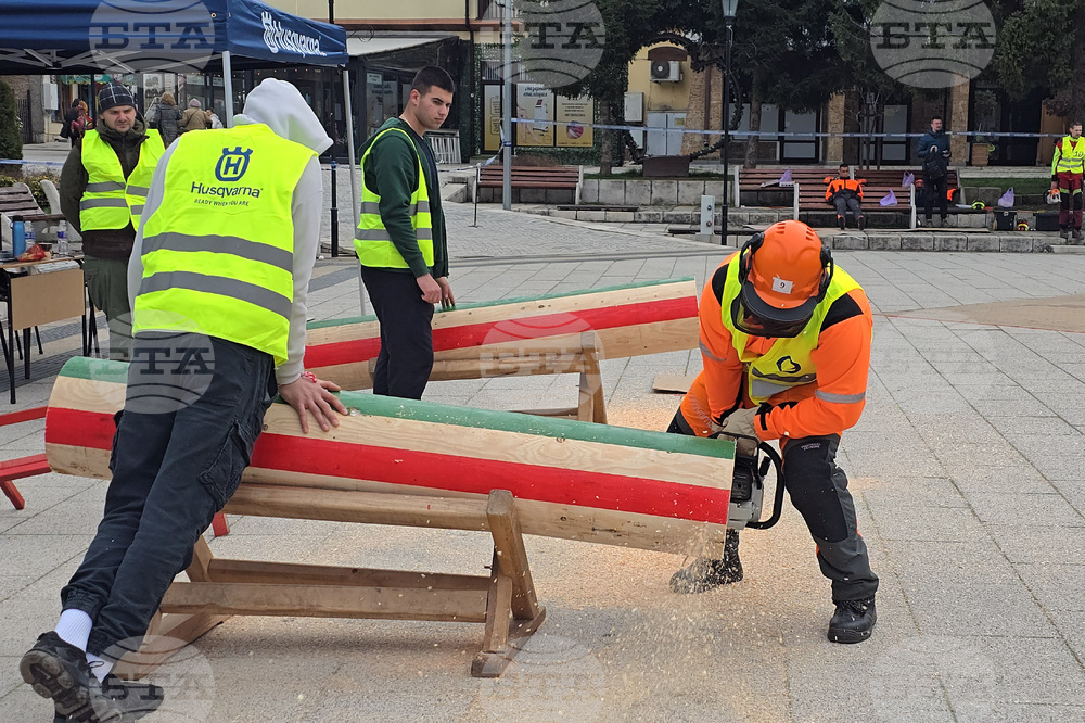 Тетевен - млад дървосекач - международно състезание
