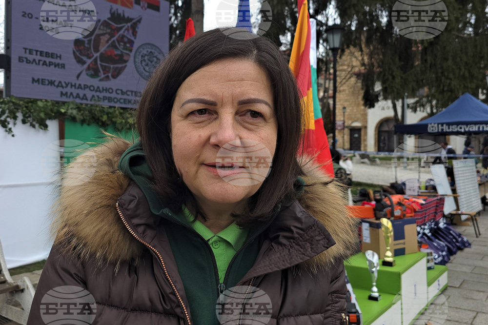 Тетевен - млад дървосекач - международно състезание