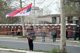 Сърбия - Белград - митинг - управляващи