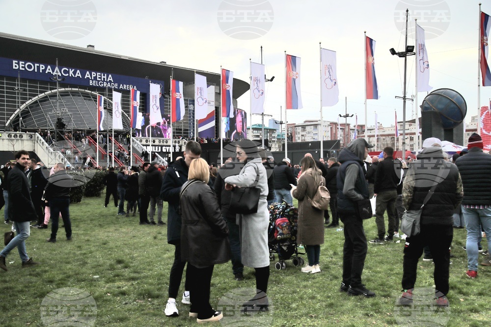 Сърбия - Белград - митинг - управляващи
