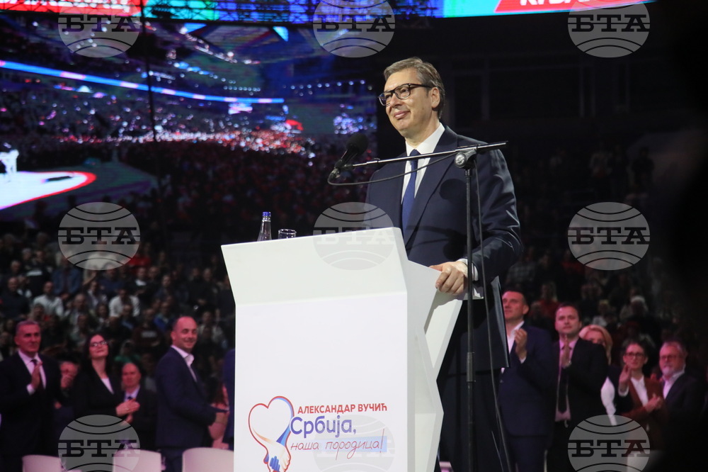 Сърбия - Белград - митинг - управляващи