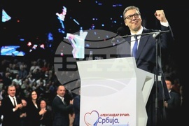 Сърбия - Белград - митинг - управляващи