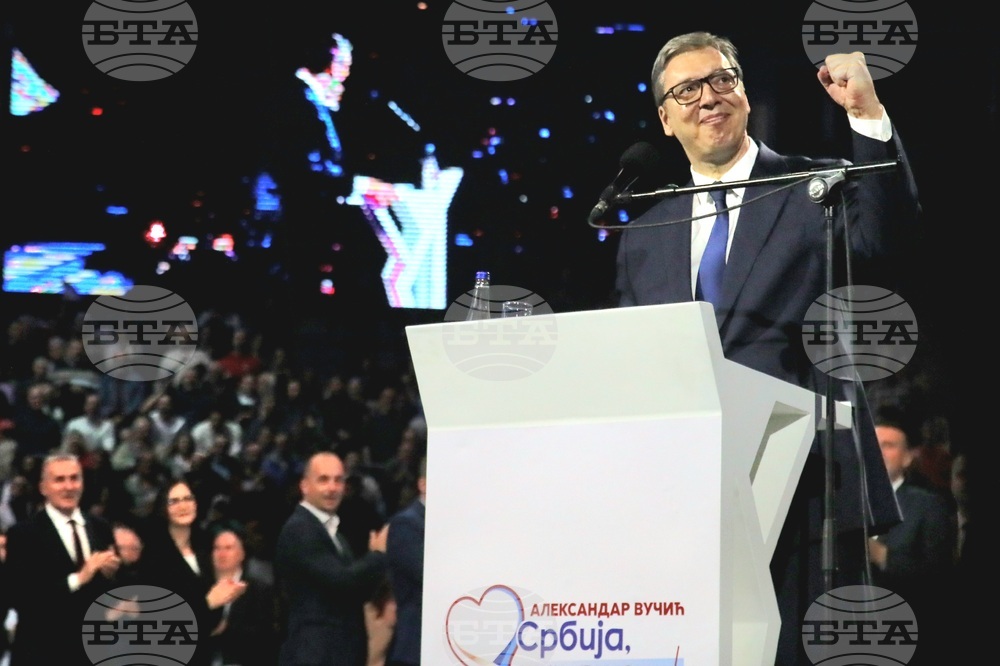 Сърбия - Белград - митинг - управляващи