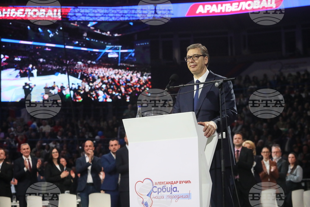 Сърбия - Белград - митинг - управляващи