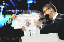 Сърбия - Белград - митинг - управляващи