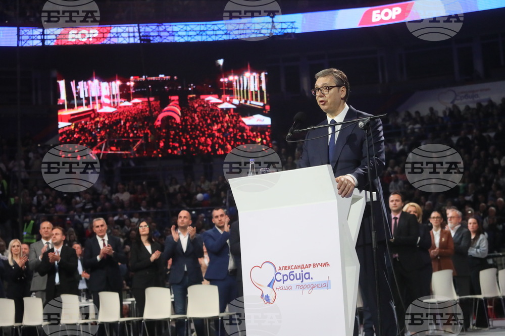 Сърбия - Белград - митинг - управляващи