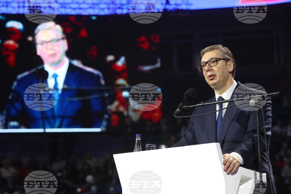 Сърбия - Белград - митинг - управляващи