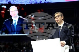 Сърбия - Белград - митинг - управляващи