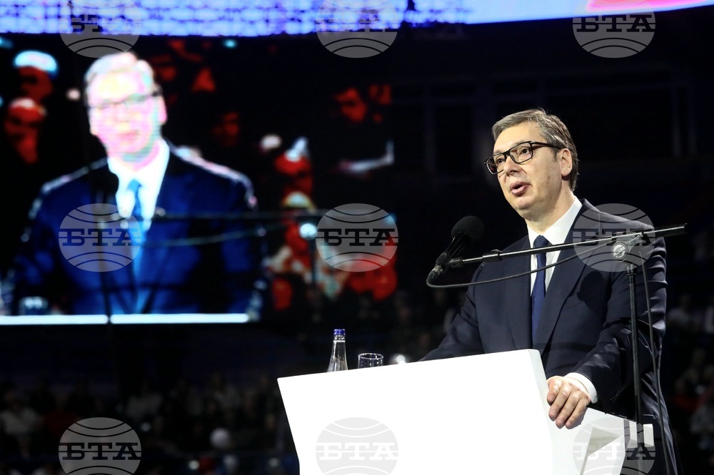 Сърбия - Белград - митинг - управляващи