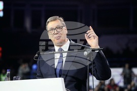 Сърбия - Белград - митинг - управляващи