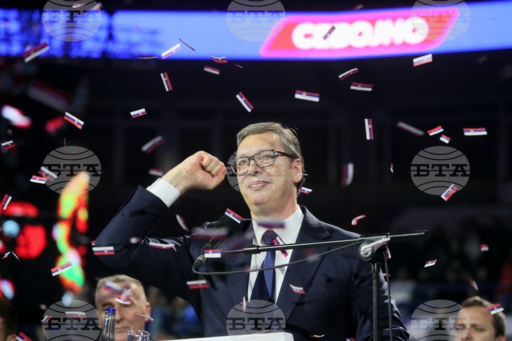 Сърбия - Белград - митинг - управляващи