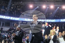 Сърбия - Белград - митинг - управляващи