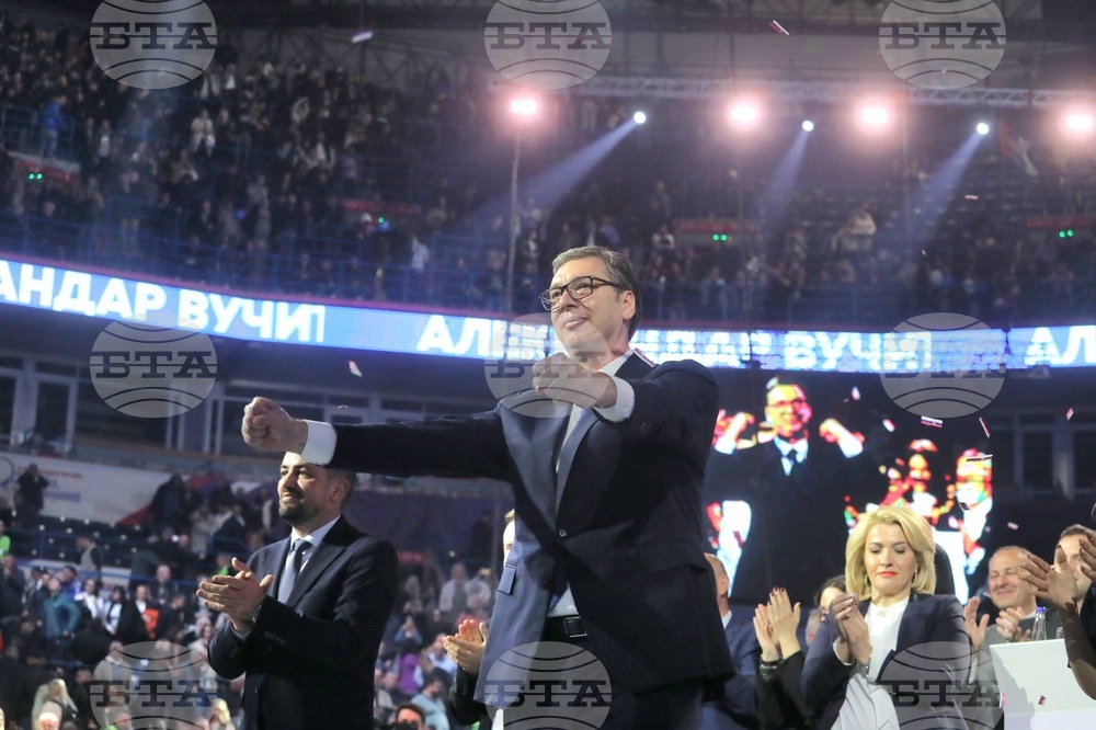 Сърбия - Белград - митинг - управляващи