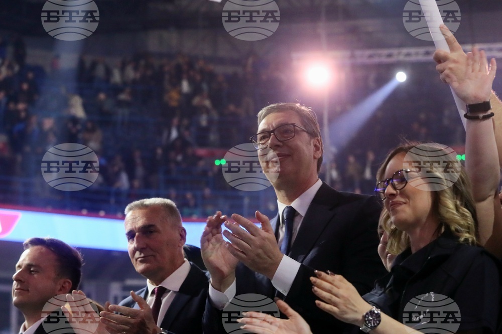 Сърбия - Белград - митинг - управляващи