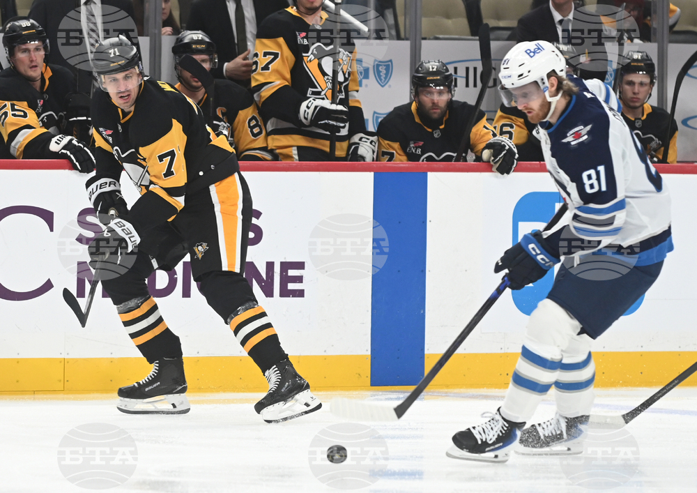 Jets Penguins Hockey