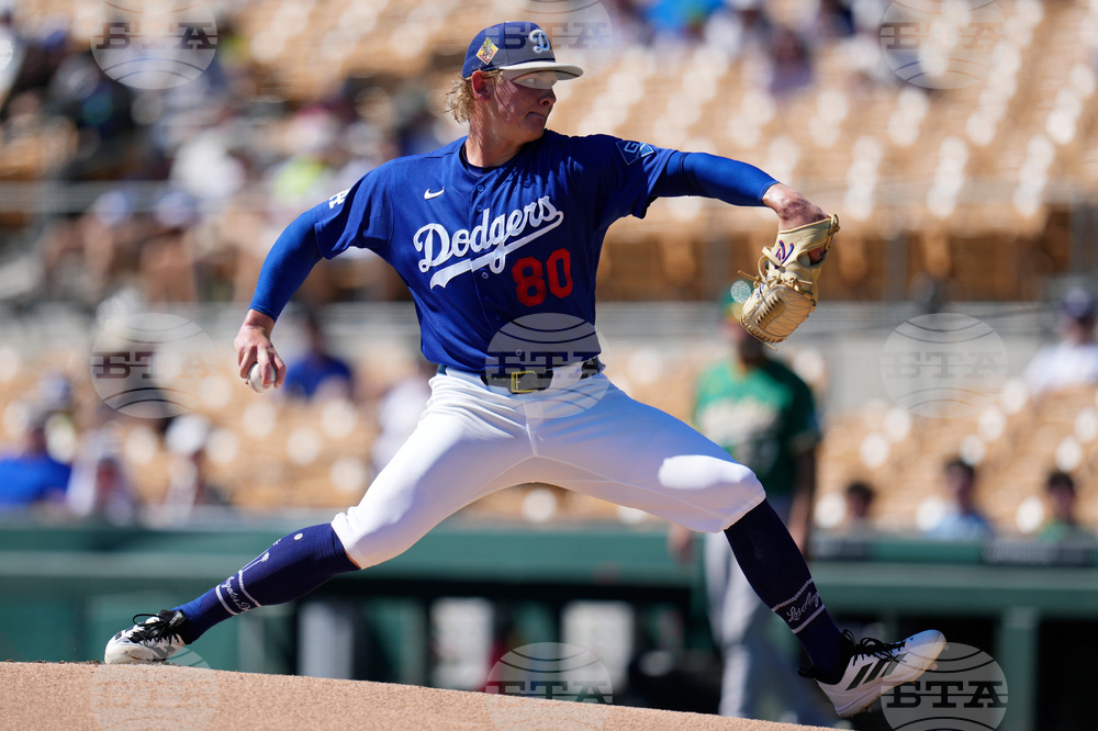 Athletics Dodgers Spring Baseball