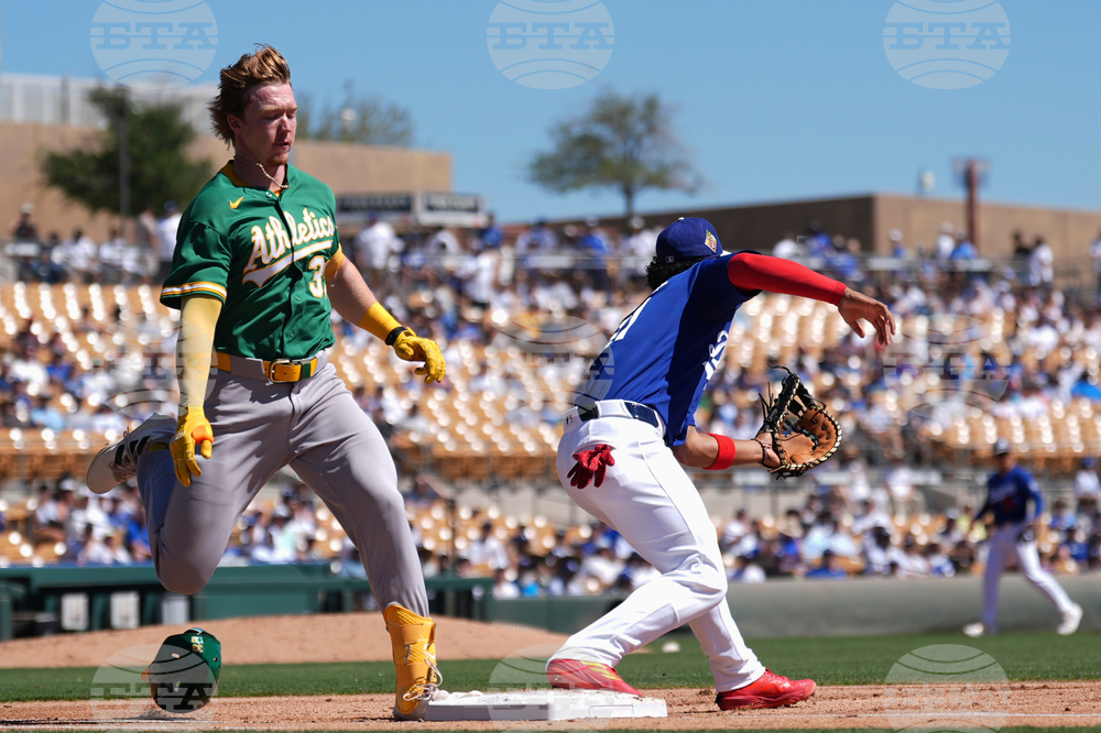 Athletics Dodgers Spring Baseball