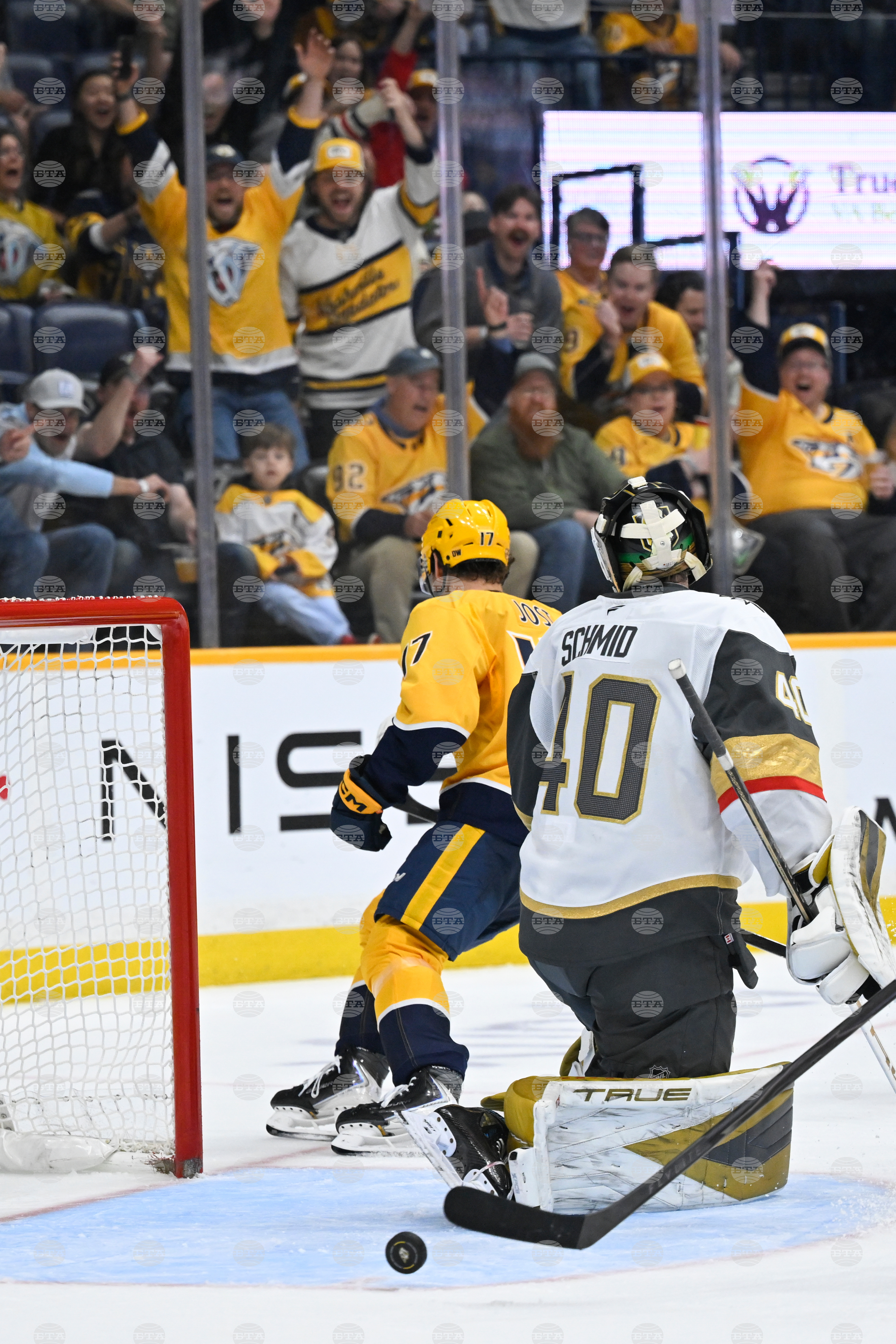 Golden Knights Predators Hockey