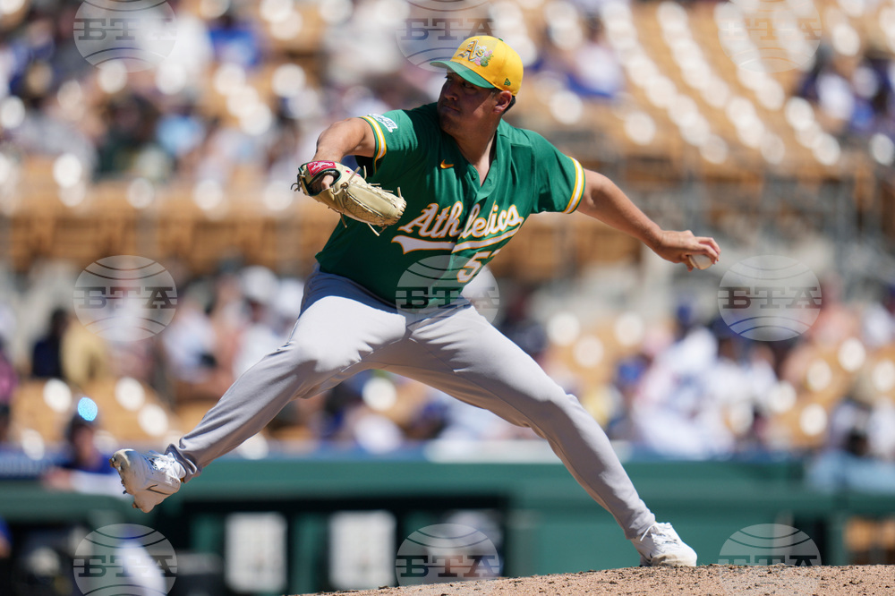 Athletics Dodgers Spring Baseball