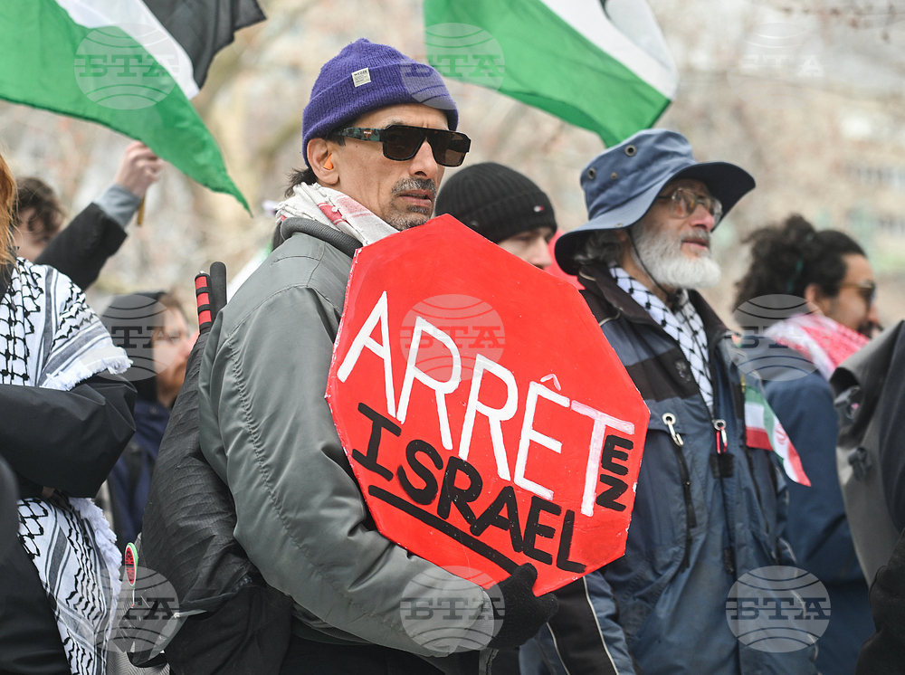 Canada US Iran Israel Protest