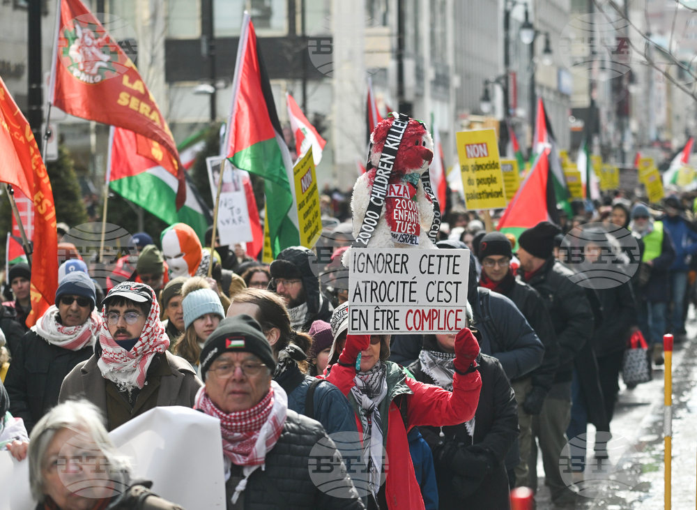 Canada US Iran Israel Protest